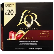 Barista L'OR, 20 cápsulas compatíveis Nespresso.