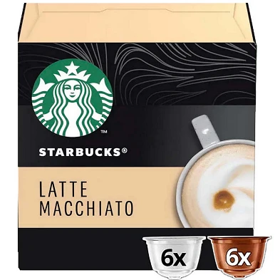 Latte Macchiato STARBUCKS 6+6 capsulas compatibles Dolce Gusto Latte Macchiato STARBUCKS 6+6 capsulas compatibles Dolce Gusto