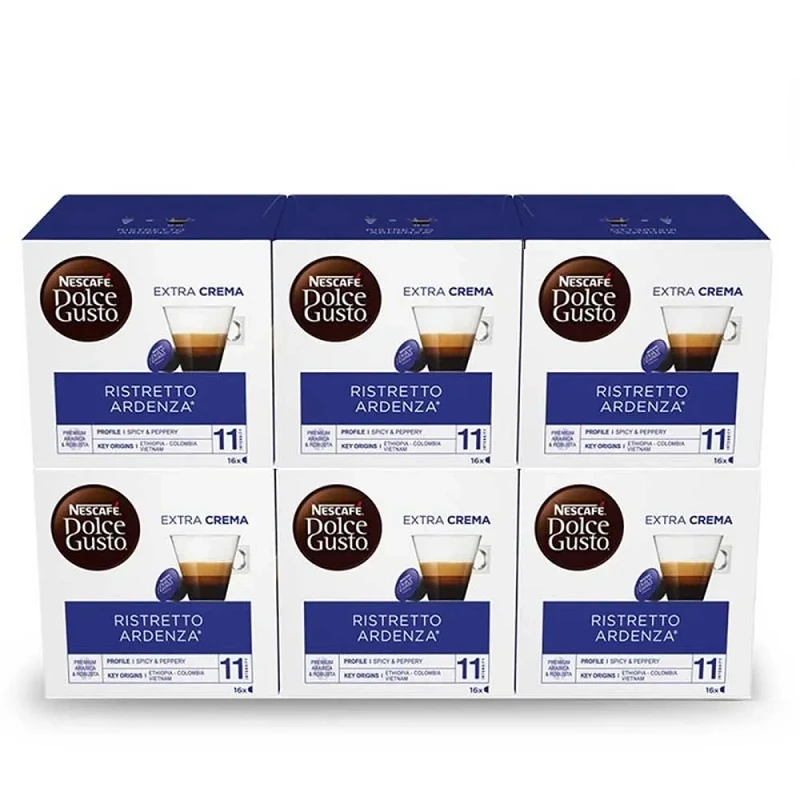 Ristretto Ardenza Pack 96 Cápsulas Dolce Gusto - Café Intenso e Robusto