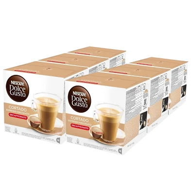 Pack 96 Cápsulas Descafeinado Café Cortado Dolce Gusto Pack 96 Cápsulas Descafeinado Café Cortado Dolce Gusto