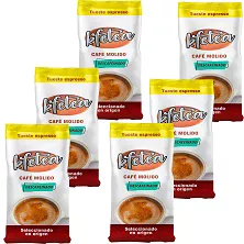 Kfetea Descafeinado: 6 Pacotes de Café Moído de 250g