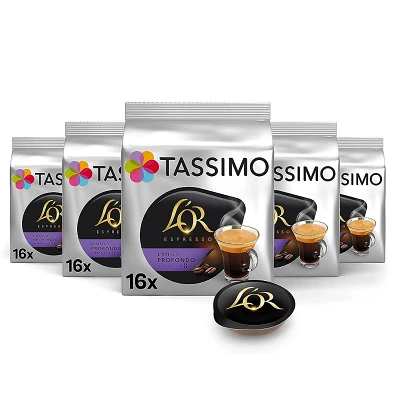 Lungo Profondo Tassimo Intensidade 8 L'OR 5 Caixas Lungo Profondo Tassimo Intensidade 8 L'OR 5 Caixas