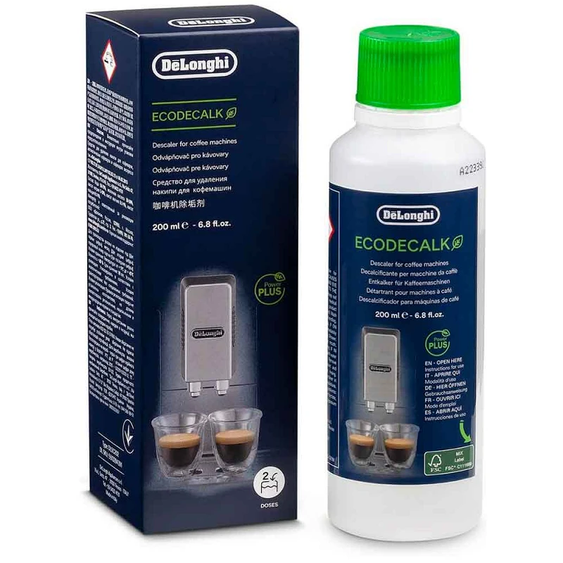 Descalcificante Delonghi EcoDecalk 200 ml para 2 usos | Ecológico e Eficaz