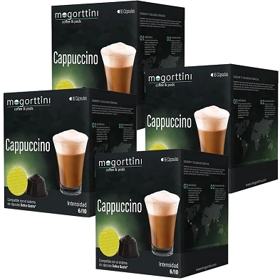 Cappuccino Mogorttini – 4 cajas de cápsulas para Dolce Gusto Cappuccino Mogorttini – 4 cajas de cápsulas para Dolce Gusto