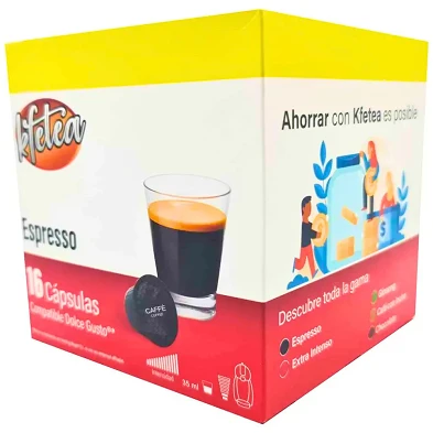 Espresso compatibles con Dolce gusto Kfetea 16 cápsulas Espresso compatibles con Dolce gusto Kfetea 16 cápsulas
