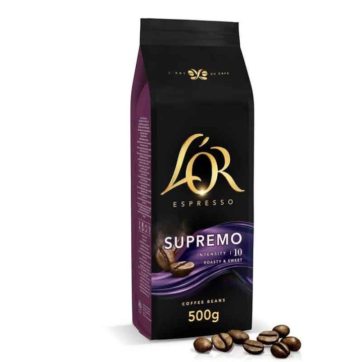 Supremo L'or Espresso 500 g.  Café en grano calidad superior