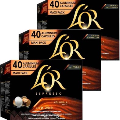 3 Caixas de Colombia Andes L'OR Compatíveis Nespresso 3 Caixas de Colombia Andes L'OR Compatíveis Nespresso