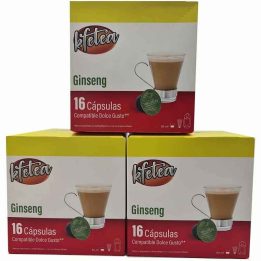 Ginseng  Kfetea 3 cajas de 16 capsulas compatibles Dolce Gusto