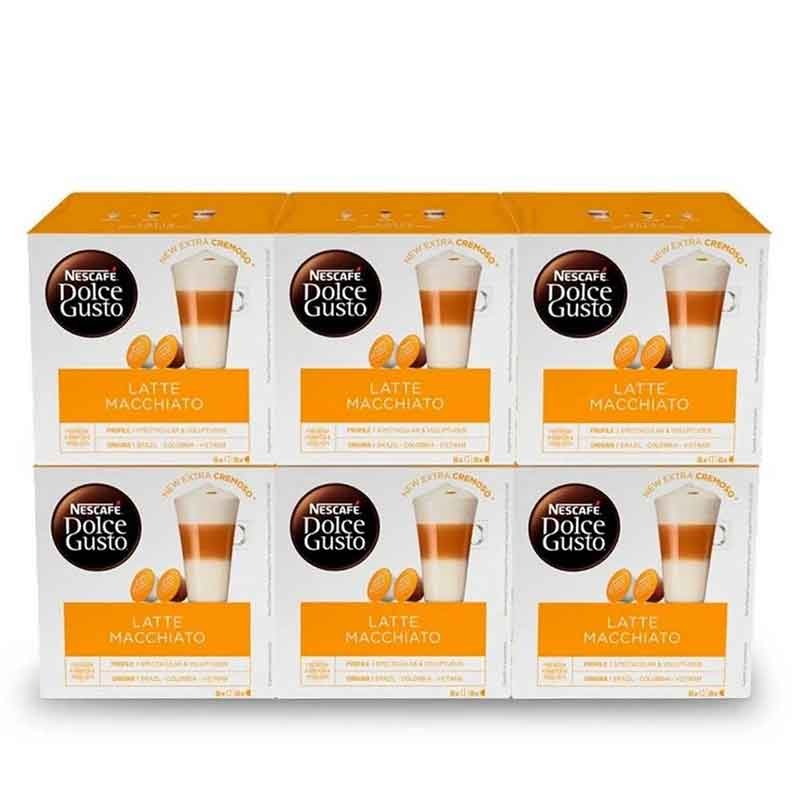 Cápsulas Latte Macchiato Dolce Gusto - 6 Caixas