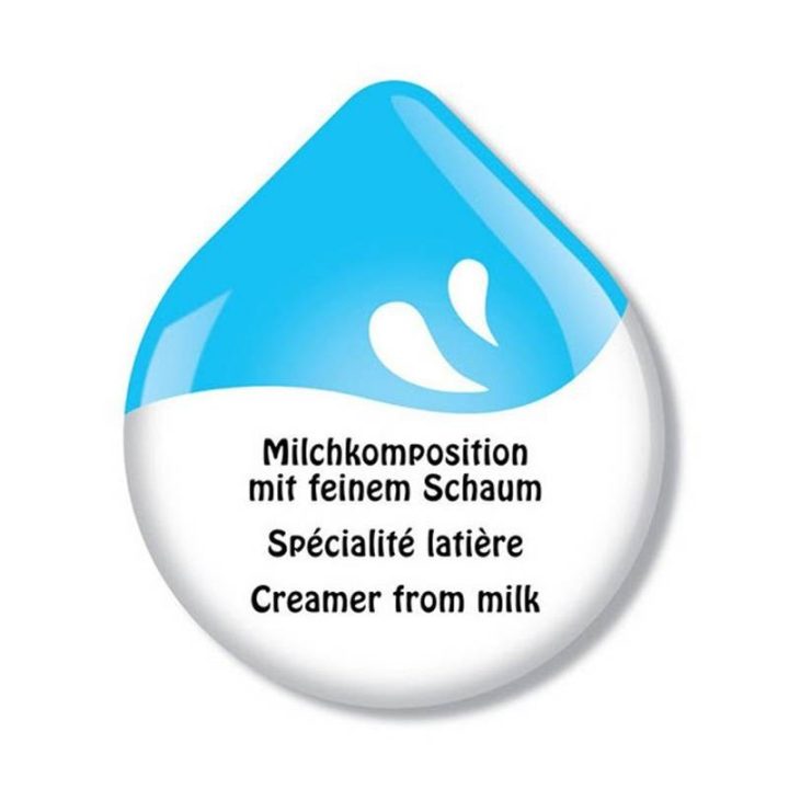 Crema de leche.  TASSIMO, com 16 tipos de serviços.
