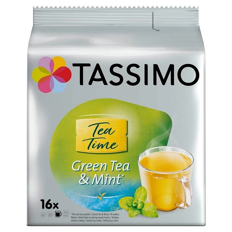 Chá Verde e Mint TWININGS, 16 unidades TASSIMO.