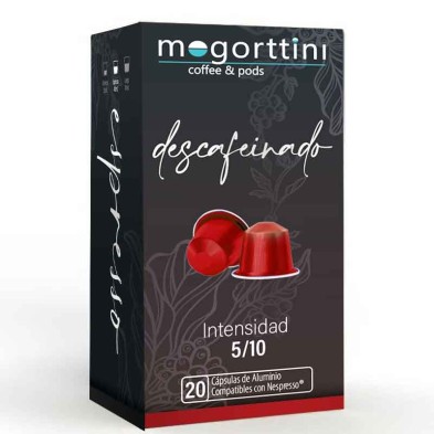Mogorttini descafeinado, caixa de 20 cápsulas. Compatível com Nespresso. Mogorttini descafeinado, caixa de 20 cápsulas. Compatível com Nespresso.