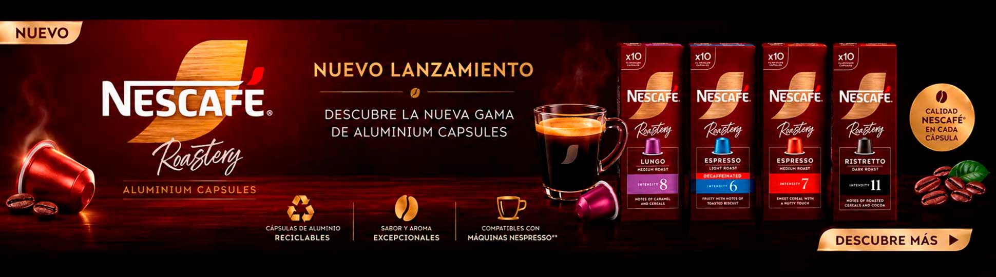 Nescafé Roastery: cápsulas de alumínio compatíveis com Nespresso