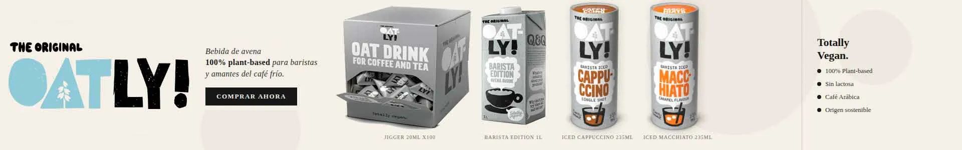Oatly: bebida de aveia para espumar no seu café